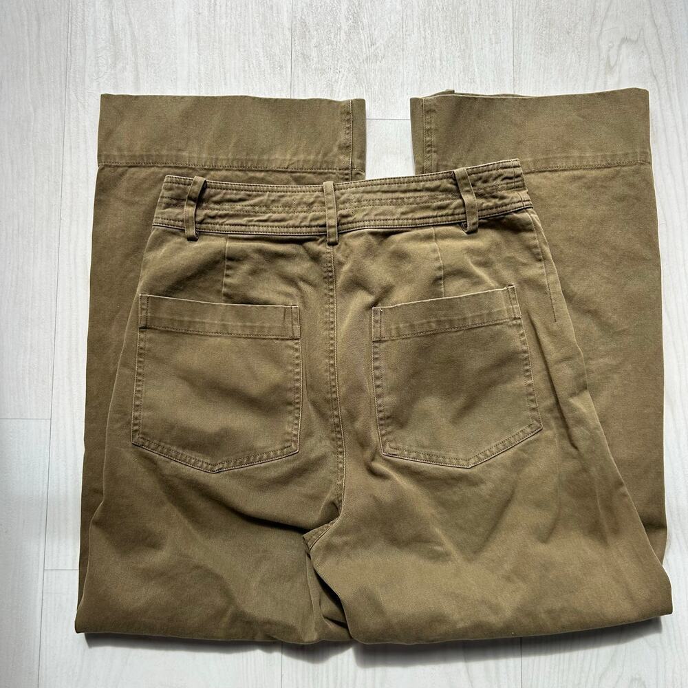 Apiece Apart Green Trouser Chino Wide Leg Pants Nautical Spring Size 4 - Picture 5 of 8
